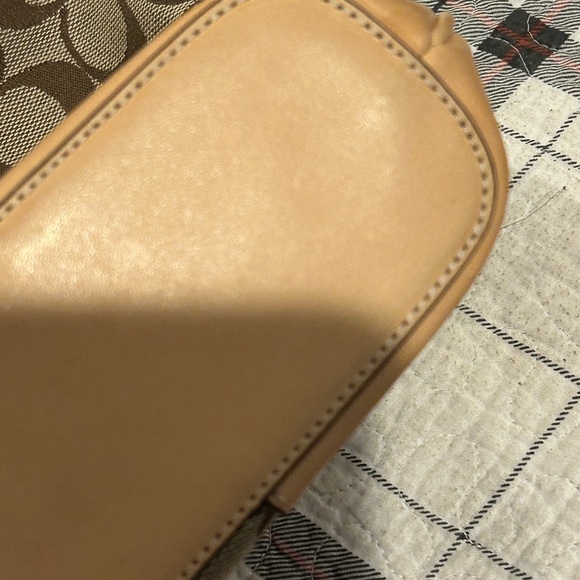 Genuine vintage COACH 6347 tan crossbody shoulder bag logo year 2003 - Picture 4 of 16